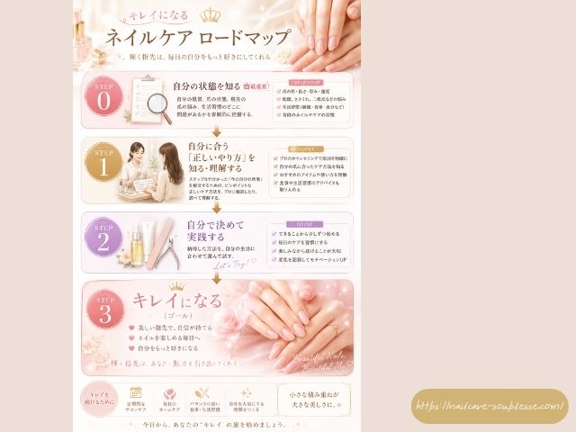 爪　キレイになりたい　続かない　原因　義務感