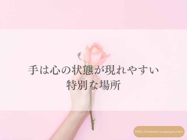 手　心を映す鏡　心理学　脳科学　手肌　爪　心　深い関係
