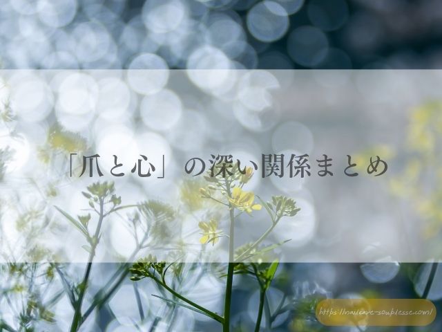 手　心を映す鏡　心理学　脳科学　手肌　爪　心　深い関係